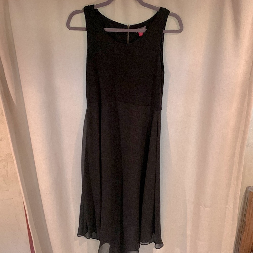Black midi dress